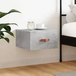 Sienas Naktsskapītis, Betona Pelēks, 35X35X20 Cm Vidaxl