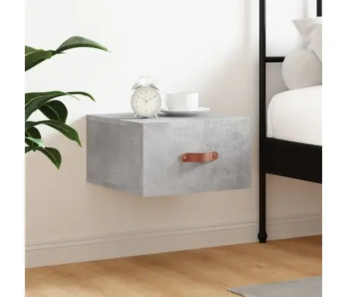 Sienas Naktsskapītis, Betona Pelēks, 35X35X20 Cm Vidaxl