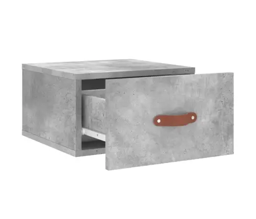 Sienas Naktsskapīši, 2 Gab., Betona Pelēki, 35X35X20 Cm Vidaxl