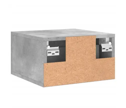 Sienas Naktsskapīši, 2 Gab., Betona Pelēki, 35X35X20 Cm Vidaxl