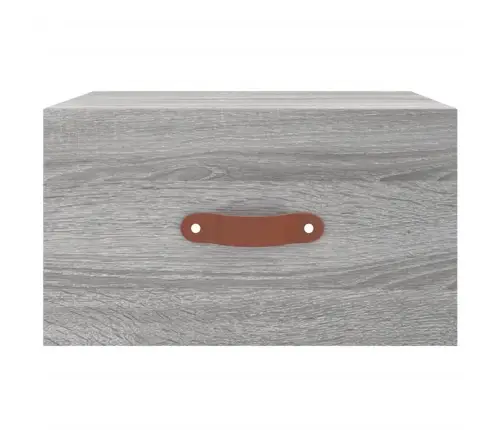 Prie Sienos Montuojama Naktinė Spintelė, Pilka, 35X35X20Cm