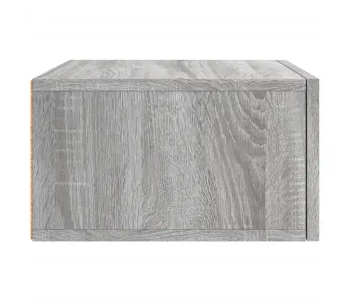 Prie Sienos Montuojama Naktinė Spintelė, Pilka, 35X35X20Cm