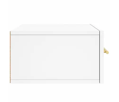 Sienas Naktsskapītis, Balts, 35X35X20 Cm Vidaxl