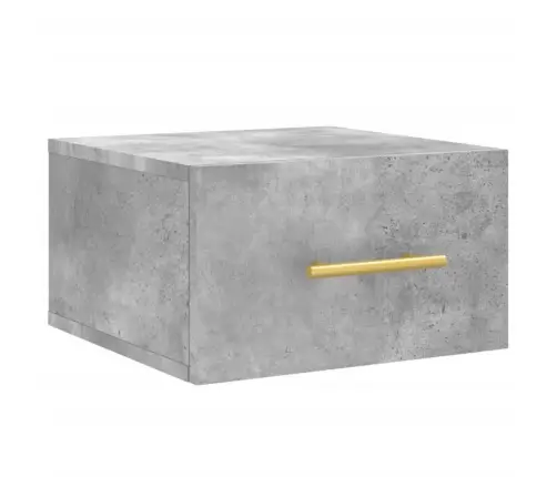 Sienas Naktsskapītis, Betona Pelēks, 35X35X20 Cm Vidaxl