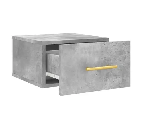 Sienas Naktsskapītis, Betona Pelēks, 35X35X20 Cm Vidaxl