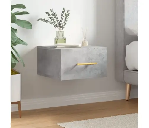 Sienas Naktsskapītis, Betona Pelēks, 35X35X20 Cm Vidaxl