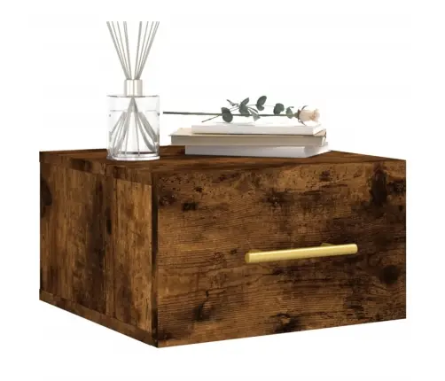 Sieninės Naktinės Spintelės, 2Vnt., Dūminio Ąžuolo, 35X35X20Cm