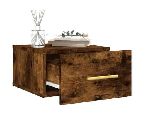 Sieninės Naktinės Spintelės, 2Vnt., Dūminio Ąžuolo, 35X35X20Cm