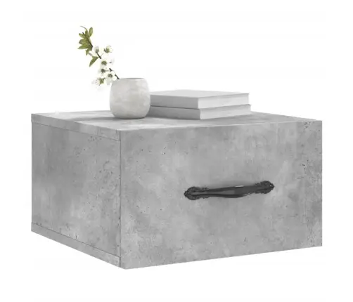 Prie Sienos Montuojama Naktinė Spintelė, Betono, 35X35X20Cm