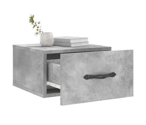 Prie Sienos Montuojama Naktinė Spintelė, Betono, 35X35X20Cm