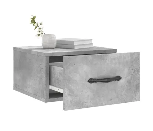 Sienas Naktsskapīši, 2 Gab., Betona Pelēki, 35X35X20 Cm Vidaxl