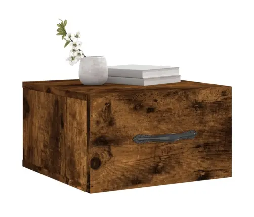 Sienas Naktsskapītis, Ozolkoka Krāsa, 35X35X20 Cm Vidaxl