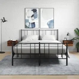 Seinale Kinnitatavad Öökapid 2 Tk, Suitsutatud Tamm, 35X35X20Cm