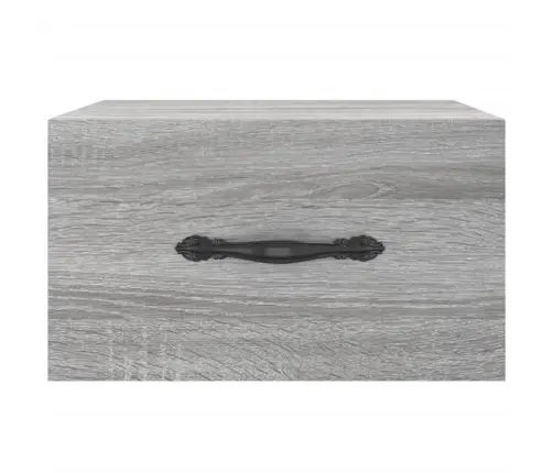 Sienas Naktsskapīši, 2 Gab., Pelēka Ozolkoka Krāsa, 35X35X20 Cm Vidaxl