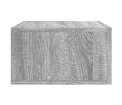 Sienas Naktsskapīši, 2 Gab., Pelēka Ozolkoka Krāsa, 35X35X20 Cm Vidaxl