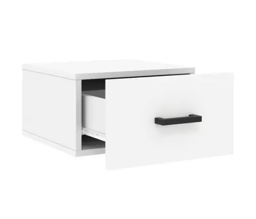 Sienas Naktsskapīši, 2 Gab., Balti, 35X35X20 Cm Vidaxl