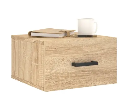 Sienas Naktsskapīši, 2 Gab., Ozolkoka Krāsa, 35X35X20 Cm Vidaxl