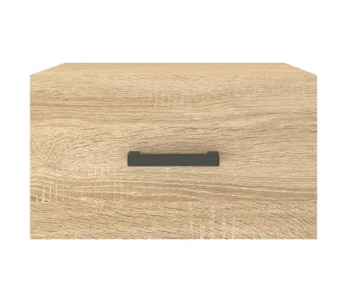 Sienas Naktsskapīši, 2 Gab., Ozolkoka Krāsa, 35X35X20 Cm Vidaxl