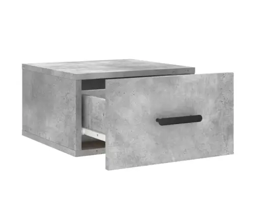 Sienas Naktsskapītis, Betona Pelēks, 35X35X20 Cm Vidaxl