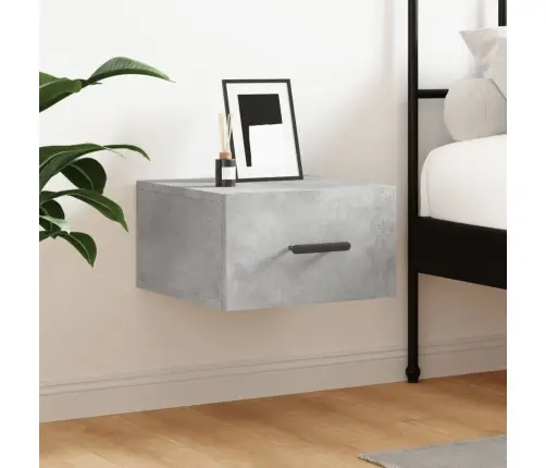 Sienas Naktsskapītis, Betona Pelēks, 35X35X20 Cm Vidaxl