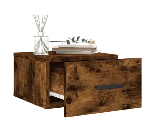 Sieninės Naktinės Spintelės, 2Vnt., Dūminio Ąžuolo, 35X35X20Cm