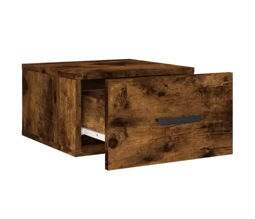 Sieninės Naktinės Spintelės, 2Vnt., Dūminio Ąžuolo, 35X35X20Cm