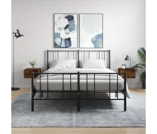 Sieninės Naktinės Spintelės, 2Vnt., Dūminio Ąžuolo, 35X35X20Cm