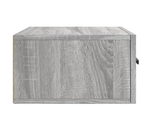 Prie Sienos Montuojama Naktinė Spintelė, Pilka, 35X35X20Cm