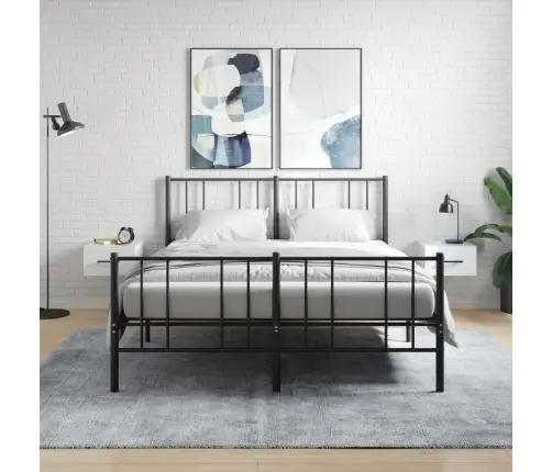 Sienas Naktsskapīši, 2 Gab., Spīdīgi Balti, 35X35X20 Cm Vidaxl