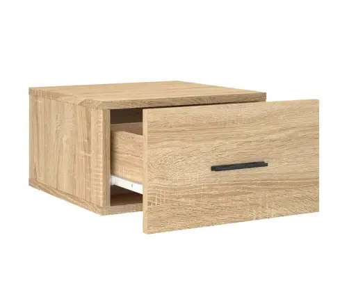 Sienas Naktsskapīši, 2 Gab., Ozolkoka Krāsa, 35X35X20 Cm Vidaxl