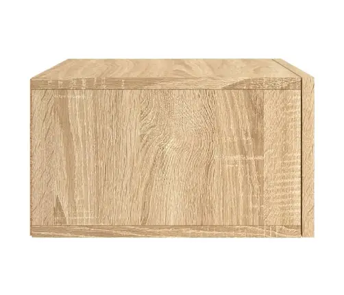 Sienas Naktsskapīši, 2 Gab., Ozolkoka Krāsa, 35X35X20 Cm Vidaxl