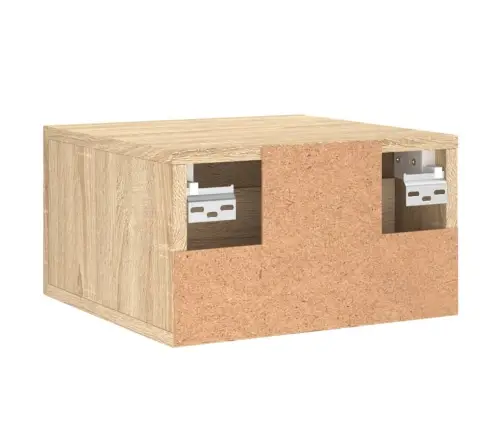 Sienas Naktsskapīši, 2 Gab., Ozolkoka Krāsa, 35X35X20 Cm Vidaxl