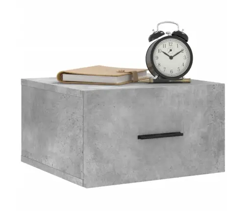 Sienas Naktsskapīši, 2 Gab., Betona Pelēki, 35X35X20 Cm Vidaxl