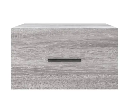 Prie Sienos Montuojama Naktinė Spintelė, Pilka, 35X35X20Cm