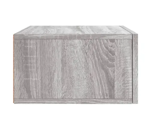 Prie Sienos Montuojama Naktinė Spintelė, Pilka, 35X35X20Cm