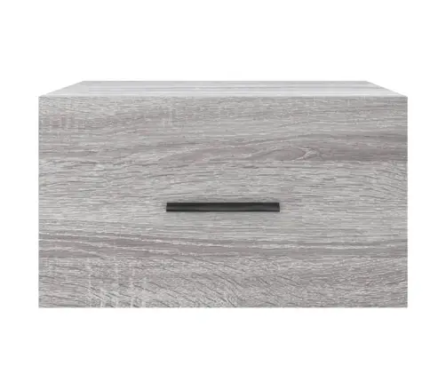 Sienas Naktsskapīši, 2 Gab., Pelēka Ozolkoka Krāsa, 35X35X20 Cm Vidaxl