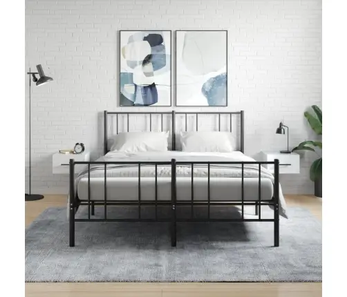 Sieninės Naktinės Spintelės, 2Vnt., Baltos, 35X35X20Cm