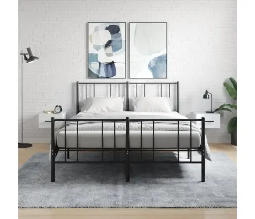 Sienas Naktsskapīši, 2 Gab., Spīdīgi Balti, 35X35X20 Cm Vidaxl