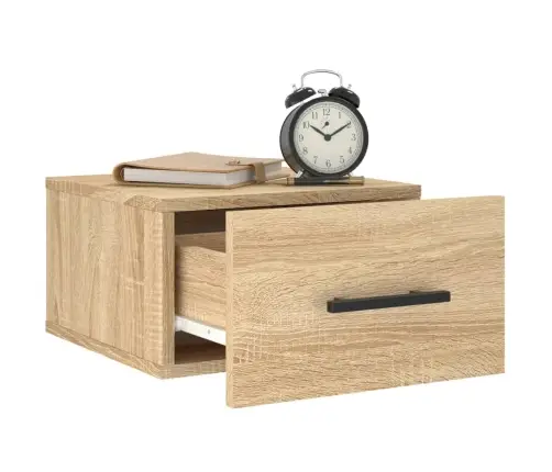 Sienas Naktsskapīši, 2 Gab., Ozolkoka Krāsa, 35X35X20 Cm Vidaxl