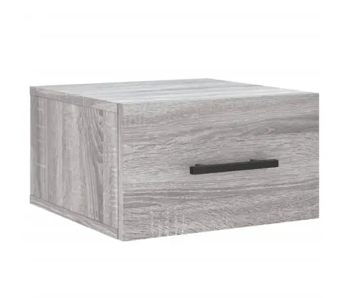 Prie Sienos Montuojama Naktinė Spintelė, Pilka, 35X35X20Cm