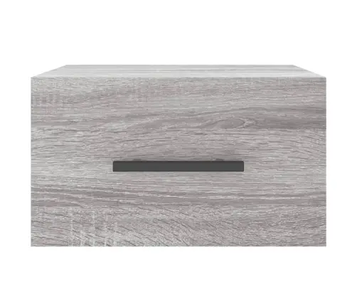 Prie Sienos Montuojama Naktinė Spintelė, Pilka, 35X35X20Cm