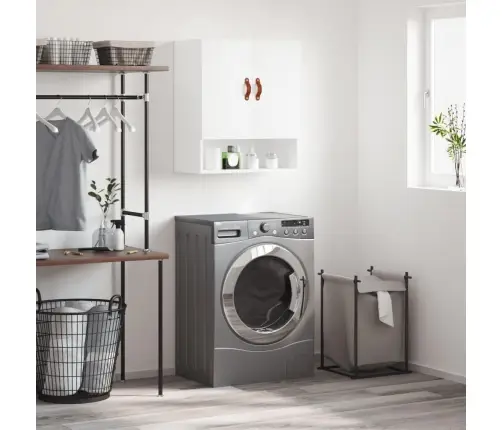 Sienas Skapītis, Balts, 60X31X70 Cm, Inženierijas Koks Vidaxl