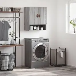 Sienas Skapītis, Pelēka Ozola, 60X31X70 Cm, Inženierijas Koks Vidaxl