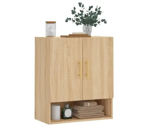 Sienas Skapītis, Ozola Krāsa, 60X31X70 Cm, Inženierijas Koks Vidaxl