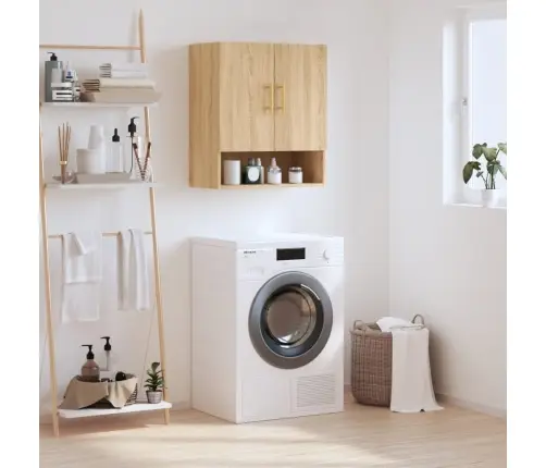 Sienas Skapītis, Ozola Krāsa, 60X31X70 Cm, Inženierijas Koks Vidaxl