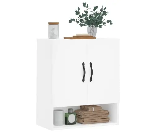 Sienas Skapītis, Balts, 60X31X70 Cm, Inženierijas Koks Vidaxl