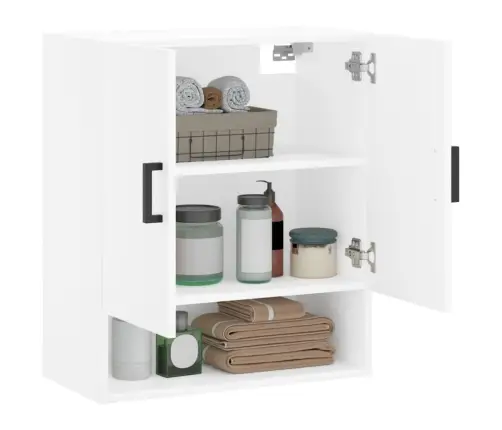 Sienas Skapītis, Balts, 60X31X70 Cm, Inženierijas Koks Vidaxl