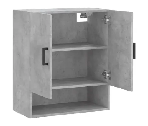 Sieninė Spintelė, Betono Pilka, 60X31X70cm Apdirbta Mediena