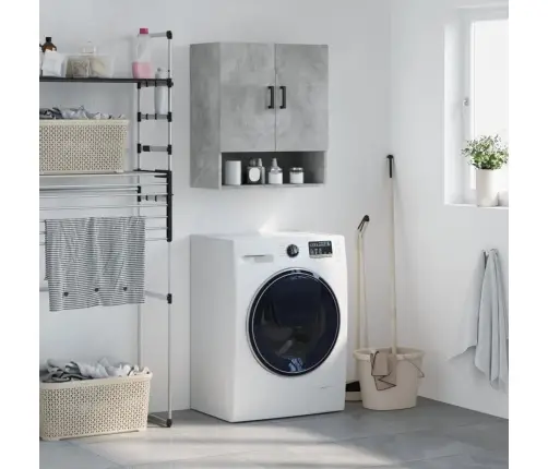 Sieninė Spintelė, Betono Pilka, 60X31X70cm Apdirbta Mediena