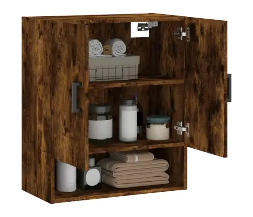 Sieninė Spintelė, Dūminio Ąžuolo, 60X31X70cm Apdirbta Mediena